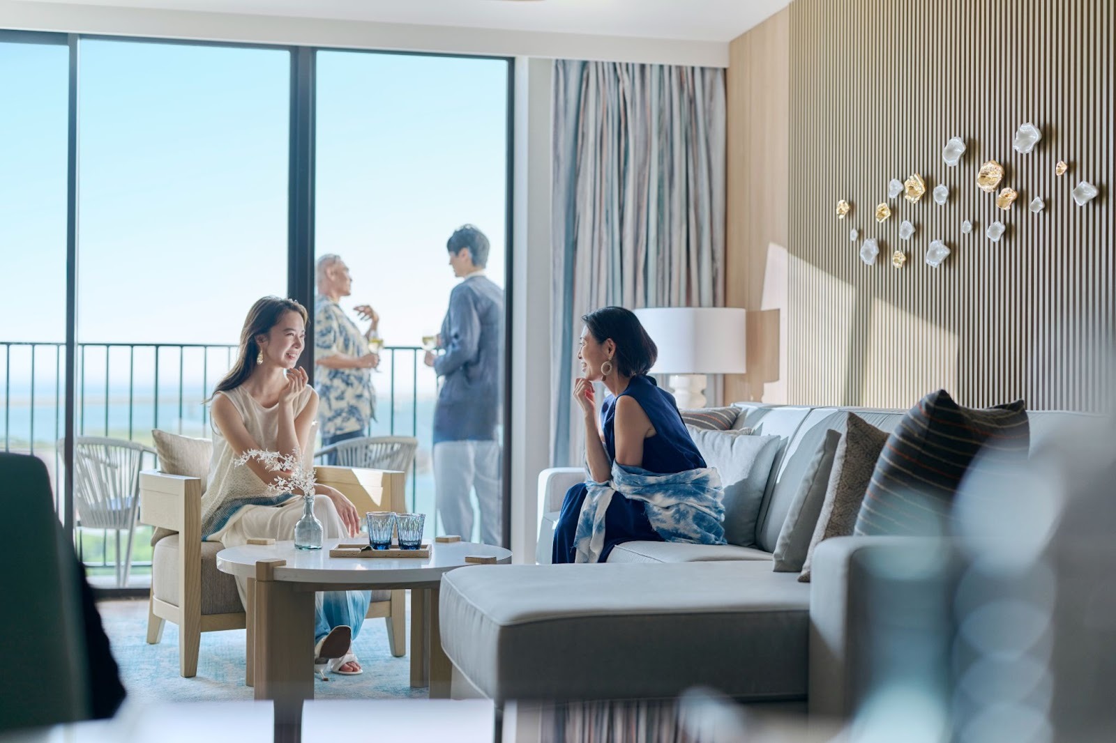 家族と新郎新婦