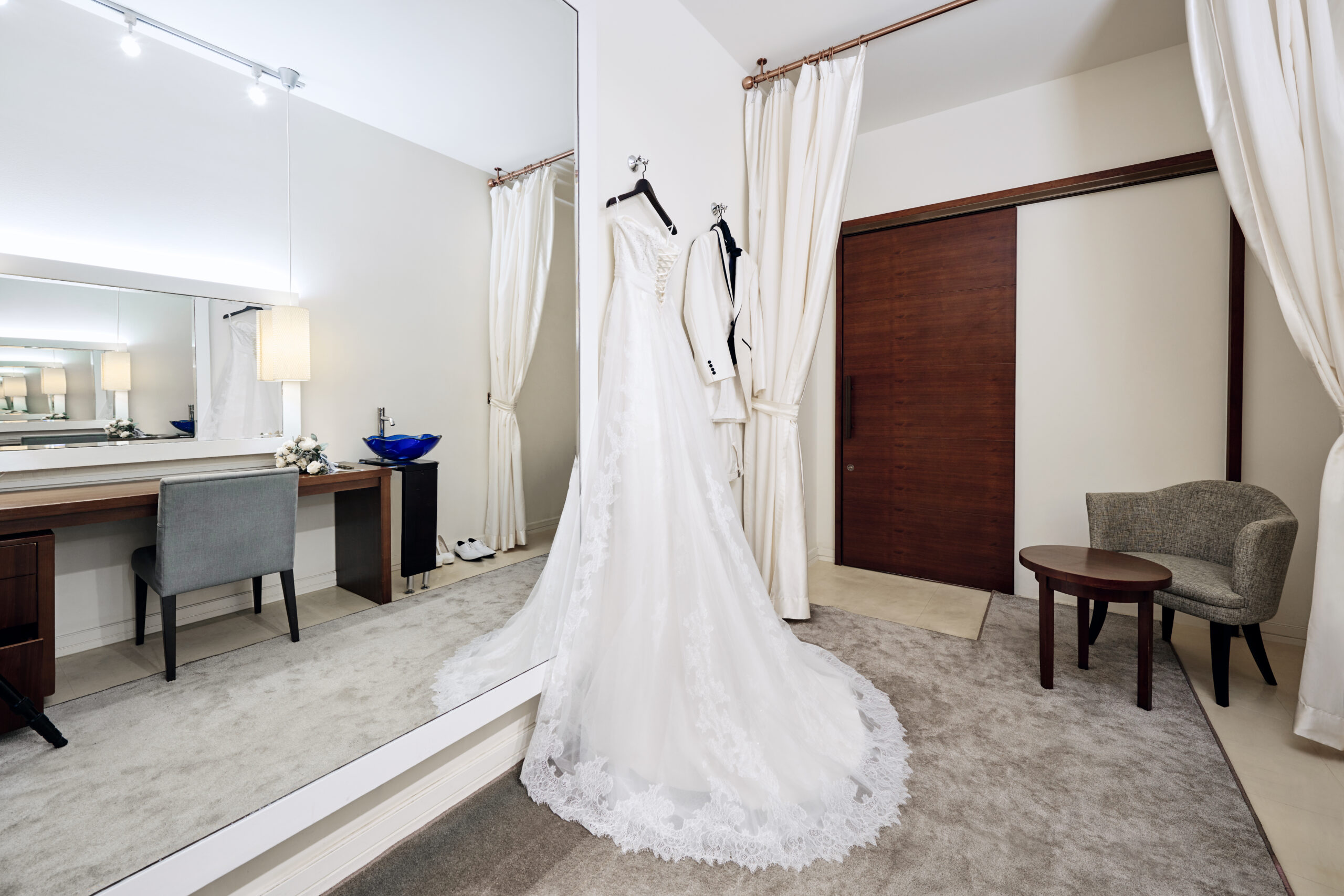 結婚式の控室