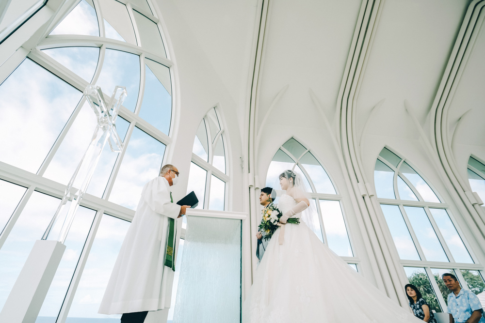 結婚式の挙式風景